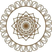 design criativo de mandala com uma forma floral e oriental. arte étnica da ilustração vetorial de mandala vetor