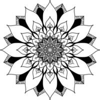 design criativo de mandala com uma forma floral e oriental. arte étnica da ilustração vetorial de mandala vetor