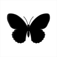 borboleta conjunto gráfico preto branco isolado esboço ilustração vetorial. padrão moderno sem costura de contornos de borboleta monarca em fundo branco para design de decoração. elemento de design closeup. vetor