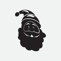 logotipo do ícone de design de ilustrações vetoriais de papai noel vetor