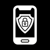 ícone de vetor de segurança móvel