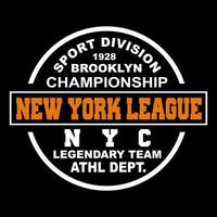 vetor logotipo do esporte design da liga de nova york