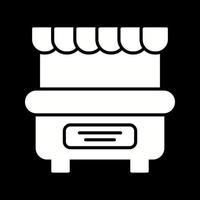 ícone de vetor de barraca de comida