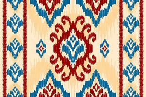 arte de padrão tribal étnica bonita. padrão sem emenda de ikat étnico. estilo americano e mexicano. vetor