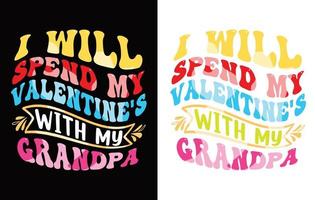 design de camiseta de tipografia dos namorados. vetor
