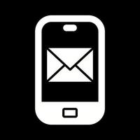 ícone de vetor de correio para smartphone