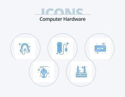 design de ícones do pacote de ícones azuis de hardware de computador 5. duro. duro. hardware. dirigir. potência vetor