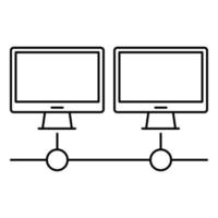 ícone de conexão, adequado para uma ampla gama de projetos criativos digitais. vetor