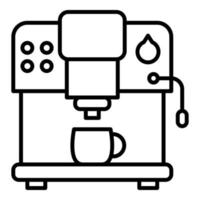 ícone da máquina de café, adequado para uma ampla gama de projetos criativos digitais. vetor