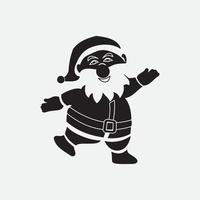 logotipo do ícone de design de ilustrações vetoriais de papai noel vetor