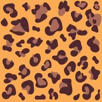 estampa de leopardo. padrão sem emenda de vetor. fundo de pele de onça animal com manchas pretas e marrons no pano de fundo bege. textura exótica abstrata da selva. repita o design para decoração, tecido, têxtil, papéis de parede vetor