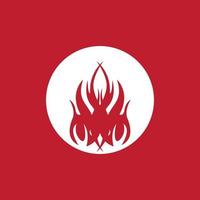 ilustração em vetor símbolo e ícone de chama de fogo