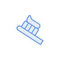 vetor de escova de dente para apresentação do ícone do símbolo do site