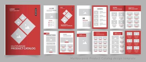 modelo de design de catálogo de produtos multiuso moderno vetor