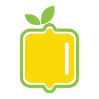 design de logotipo de ícone de limão vetor