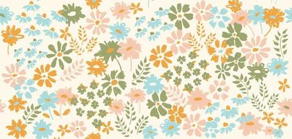 fundo floral para têxteis, maiô, papel de parede, capas de padrão, superfície, embrulho. vetor