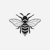 logotipo de ícone de design de ilustração vetorial de logotipo de abelha vetor