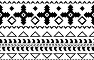 padrão geométrico étnico abstrato preto e branco tribal africano. design para ilustração de fundo ou wallpaper.vector para imprimir padrões de tecido, tapetes, camisas, fantasias, turbante, chapéus, cortinas. vetor