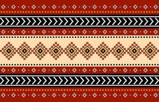 design tradicional geométrico étnico oriental sem costura padrão para fundo, tapete, papel de parede, roupas, embrulho, batik, tecido, vetor, ilustração, estilo bordado. vetor