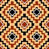 design tradicional geométrico étnico oriental sem costura padrão para fundo, tapete, papel de parede, roupas, embrulho, batik, tecido, vetor, ilustração, estilo bordado. vetor