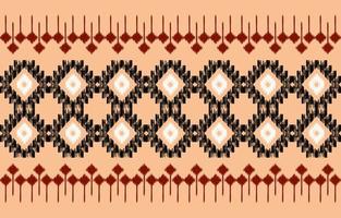 geométrico étnico oriental ikat padrão design tradicional para plano de fundo, tapete, papel de parede, roupas, embrulho, batik, tecido, ilustração vetorial. estilo bordado. vetor