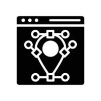 nós vector icon design desenvolvimento glifo eps 10 arquivo