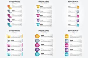 use este conjunto de infográficos vetoriais para anunciar em um folheto. folheto. ou revista. vetor