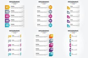 este conjunto de infográficos vetoriais é perfeito para anunciar em um folheto. folheto. ou revista. vetor