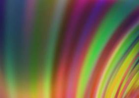 fundo escuro multicolorido do vetor do arco-íris com formas de lâmpada.