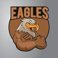 logotipo de águia forte vetor