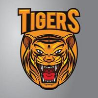 logotipo da mascote do tigre vetor