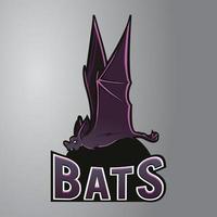 logotipo da mascote do morcego vetor