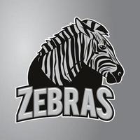 logotipo da mascote zebra vetor