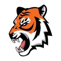 design de ilustração de símbolo de tigre vetor