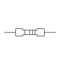 vetor de logotipo do resistor