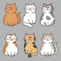 gato a ilustração vetor