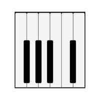 vetor de logotipo de piano