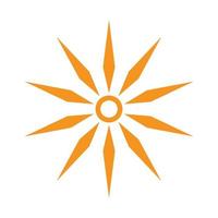 vetor de logotipo do sol