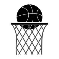 logotipo da bola de basquete vetor