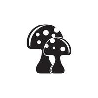 ilustração de ícone de cogumelo isolado símbolo de sinal de vetor