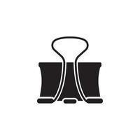 design de logotipo de ilustração vetorial de ícone de clipe de papel vetor