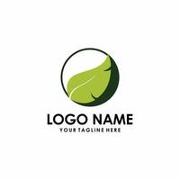 vetor de logotipo de ilustração de folha perfeito para negócios de natureza
