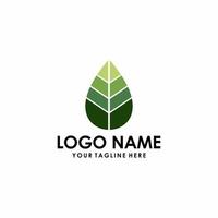 vetor de logotipo de ilustração de folha perfeito para negócios de natureza