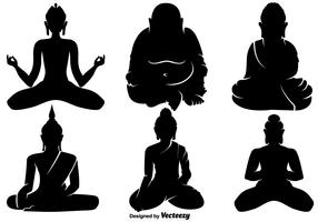 Ícones do vetor de Buddha