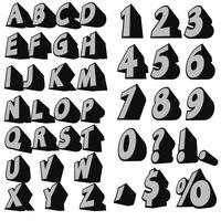 Vector 3d Alphabet