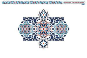 vetores de gráficos de design geométrico de arte islâmica