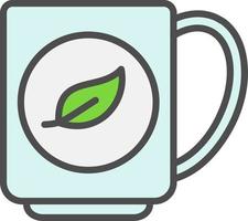 ícone de vetor de chá verde