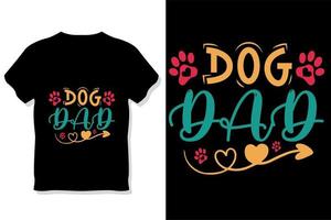 design de camiseta de tipografia de citações de cachorro vetor