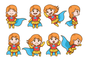 superwoman vector de desenhos animados