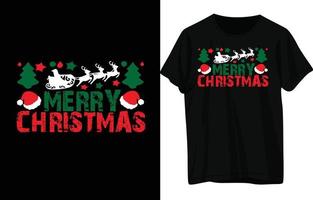 design de camiseta de natal vetor